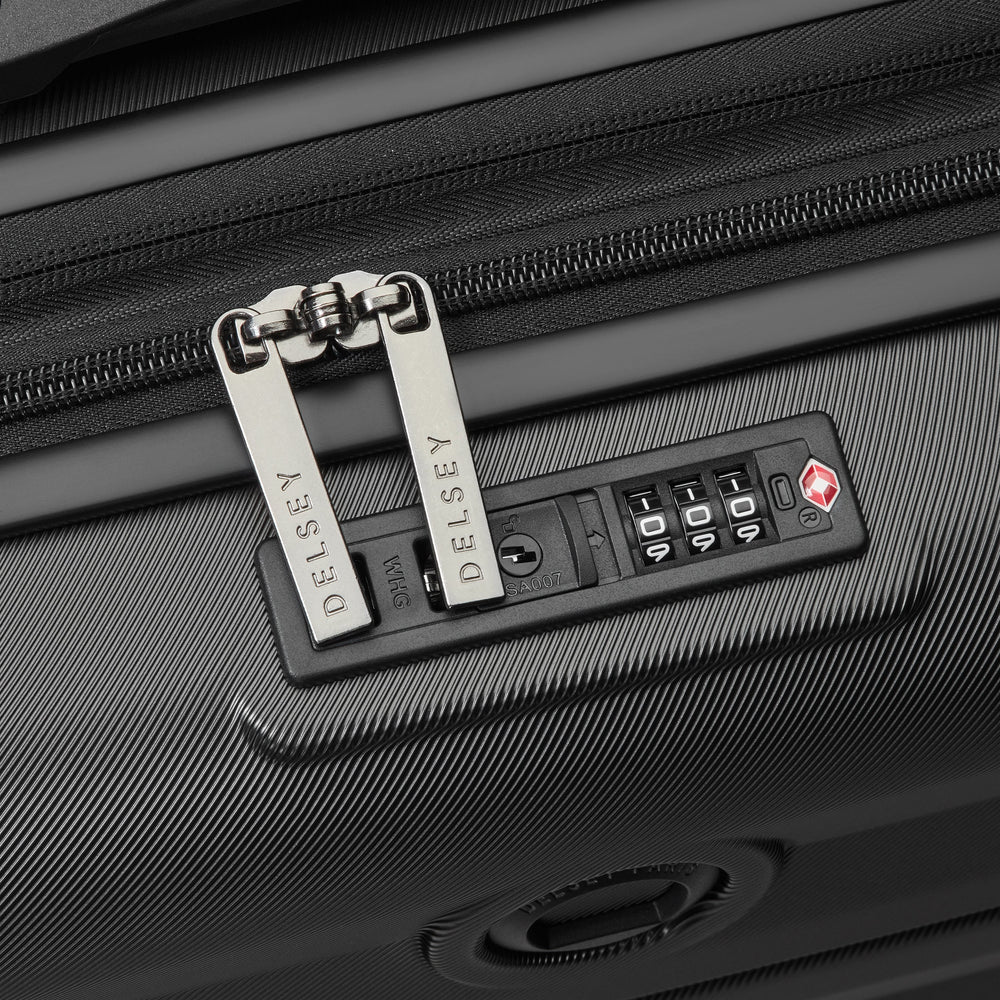 AIR ARMOUR Expandable Cabin Suitcase 55 CM BLACK Promotional Price