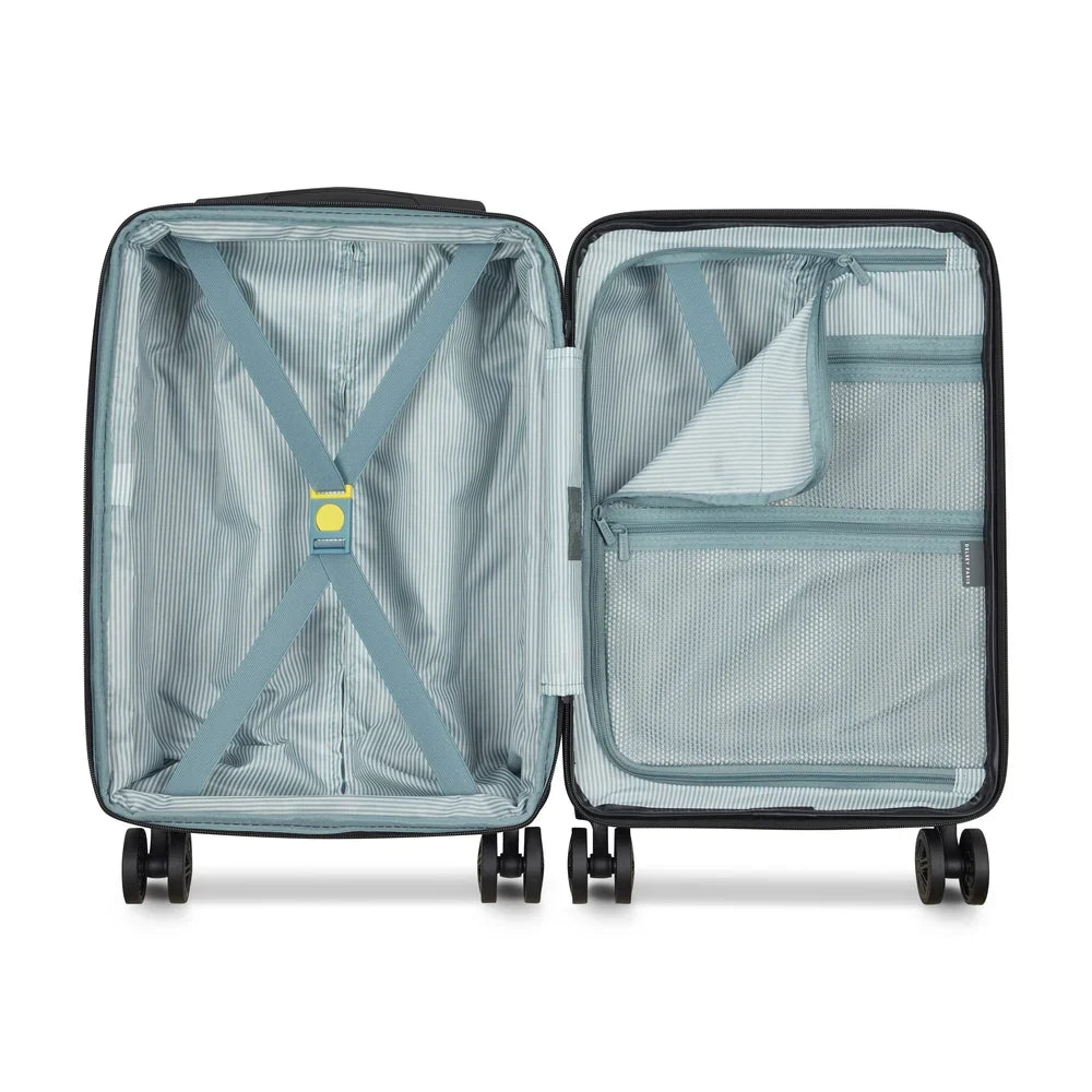 AIR ARMOUR Expandable Cabin Suitcase 55 CM BLACK Promotional Price