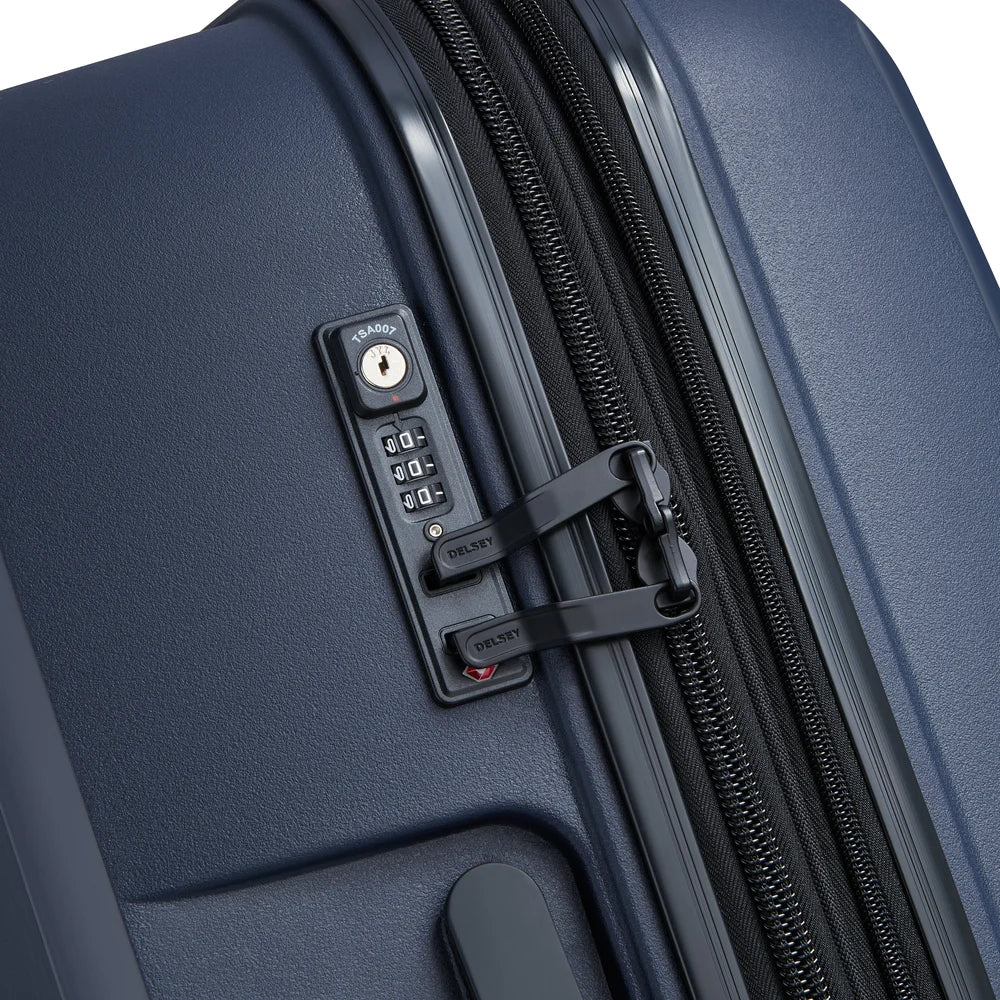 BELMONT PLUS Suitcase Check-In Expandable 76 CM ZINC BLUE Promotional Price