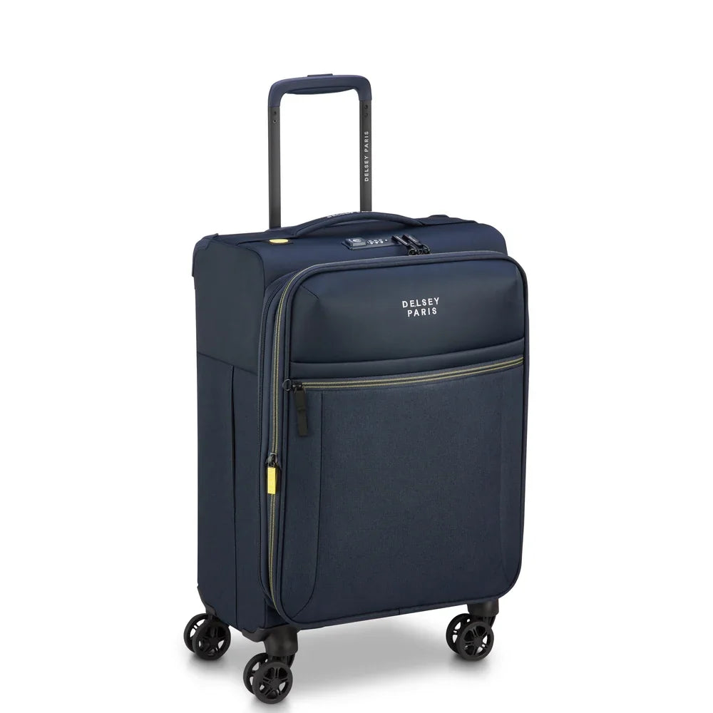 BROCHANT 3 Suitcase Cabin Expandable 55 CM NAVY Promotional Price