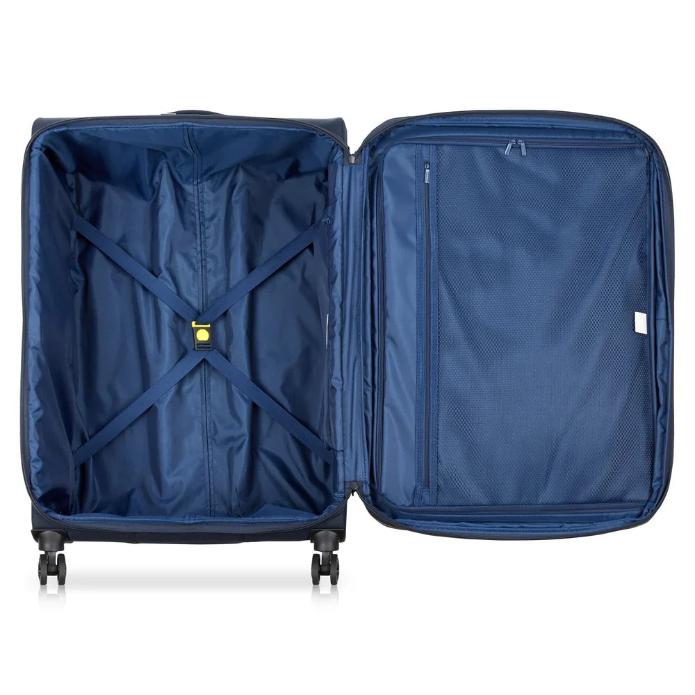BROCHANT 3 Suitcase Check-In Expandable 78 CM DEEP BLACK Promotional Price