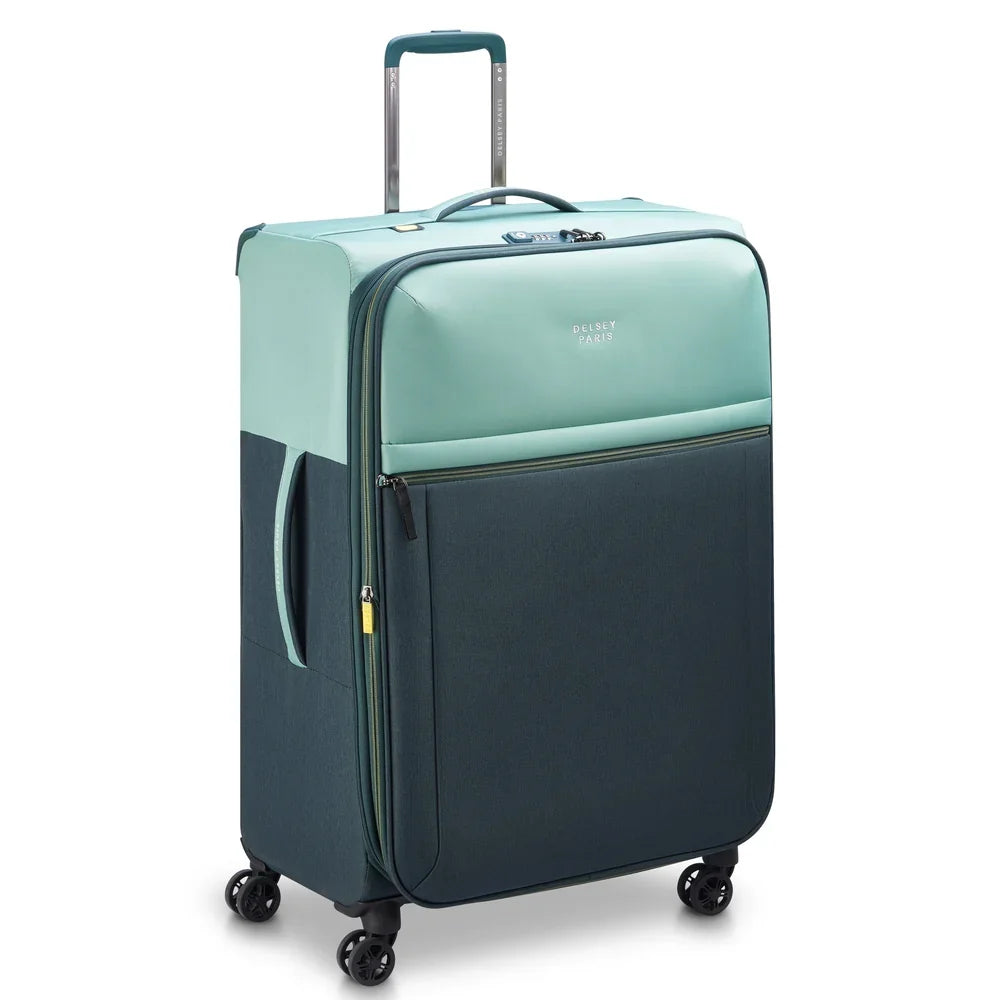 BROCHANT 3 Suitcase Check-In Expandable 78 CM DEEP BLACK Promotional Price