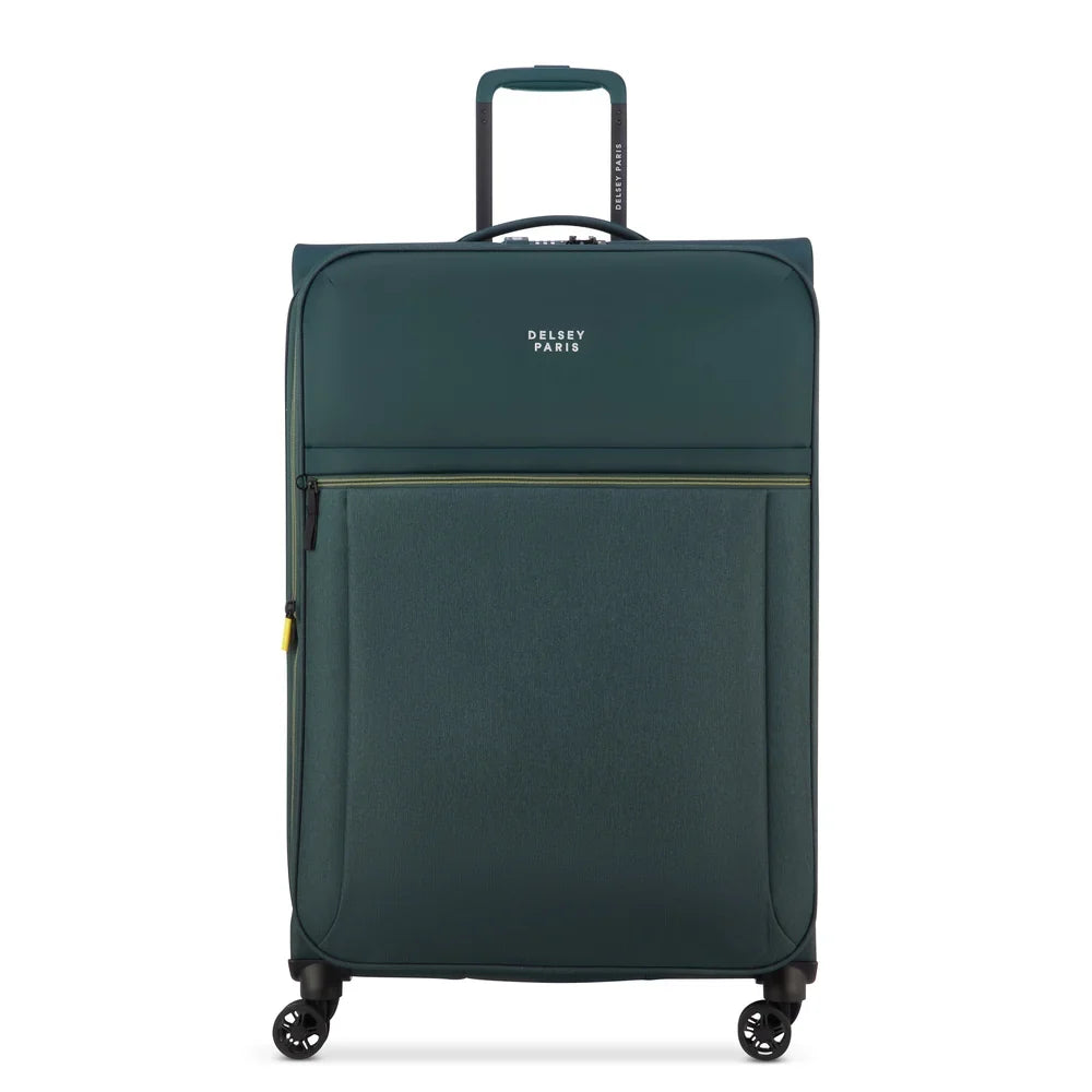BROCHANT 3 Suitcase Check-In Expandable 78 CM DEEP BLACK Promotional Price