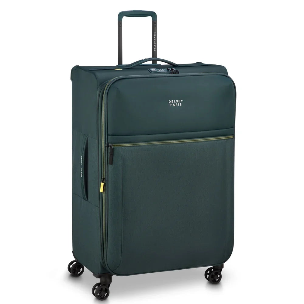 BROCHANT 3 Suitcase Check-In Expandable 78 CM DEEP BLACK Promotional Price