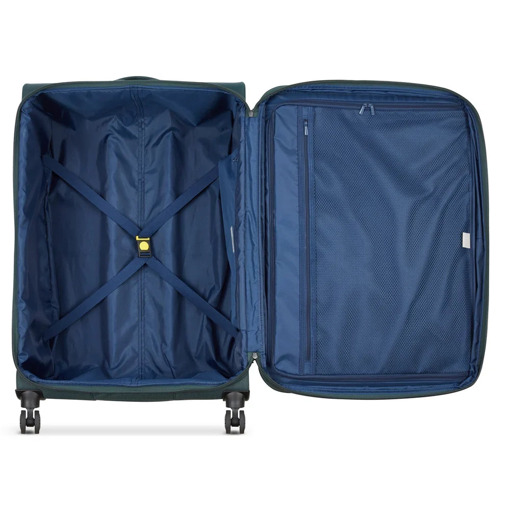 BROCHANT 3 Suitcase Check-In Expandable 78 CM DEEP BLACK Promotional Price