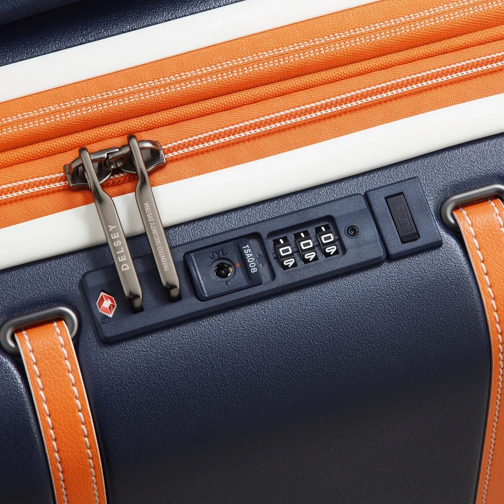 CADENCE Suitcase Cabin Expandable 55 CM NAVY BLUE Promotional Price