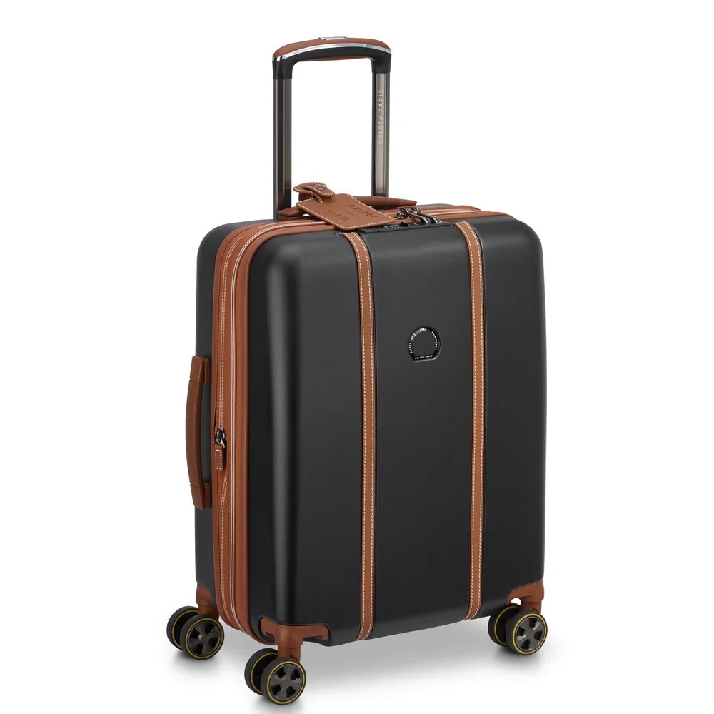 CADENCE Suitcase Cabin slim Expandable 54.5 CM BLACK Promotional Price