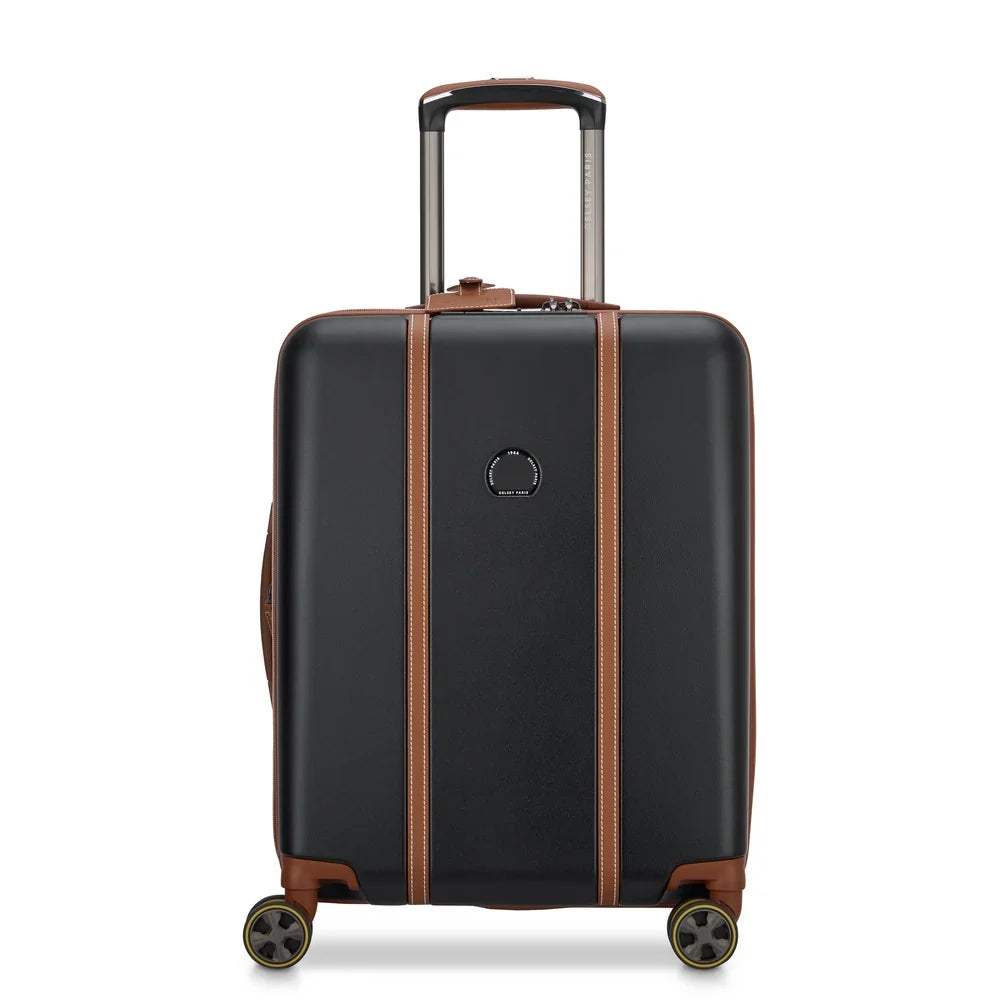 CADENCE Suitcase Cabin slim Expandable 54.5 CM BLACK Promotional Price