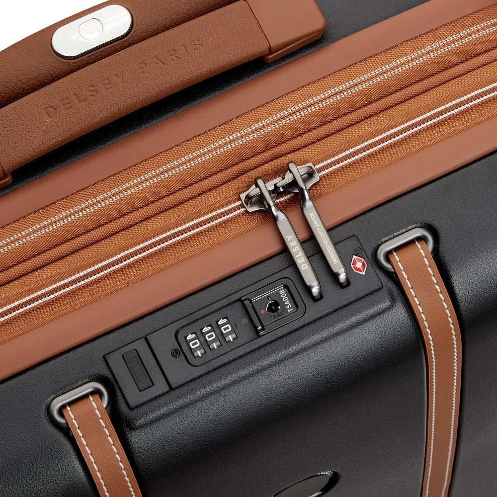 CADENCE Suitcase Cabin slim Expandable 54.5 CM BLACK Promotional Price