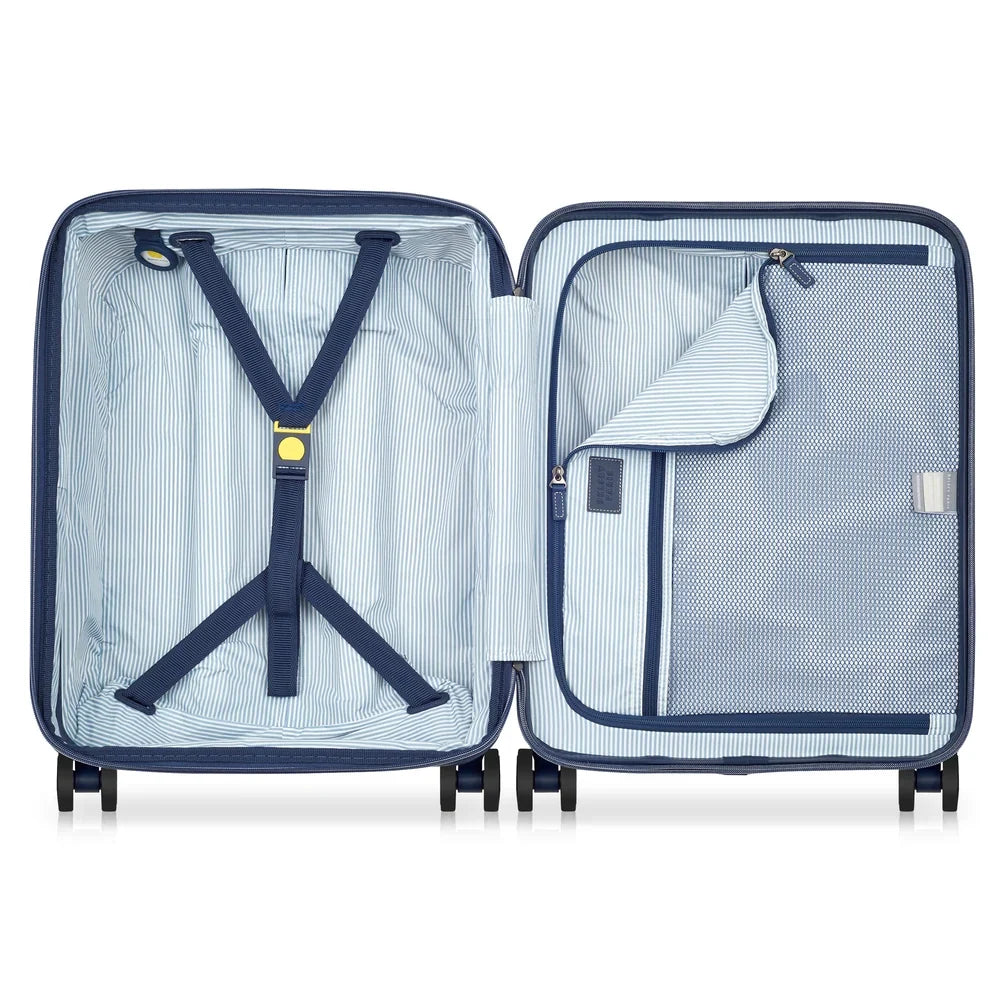CADENCE Suitcase Cabin slim Expandable 54.5 CM BLACK Promotional Price