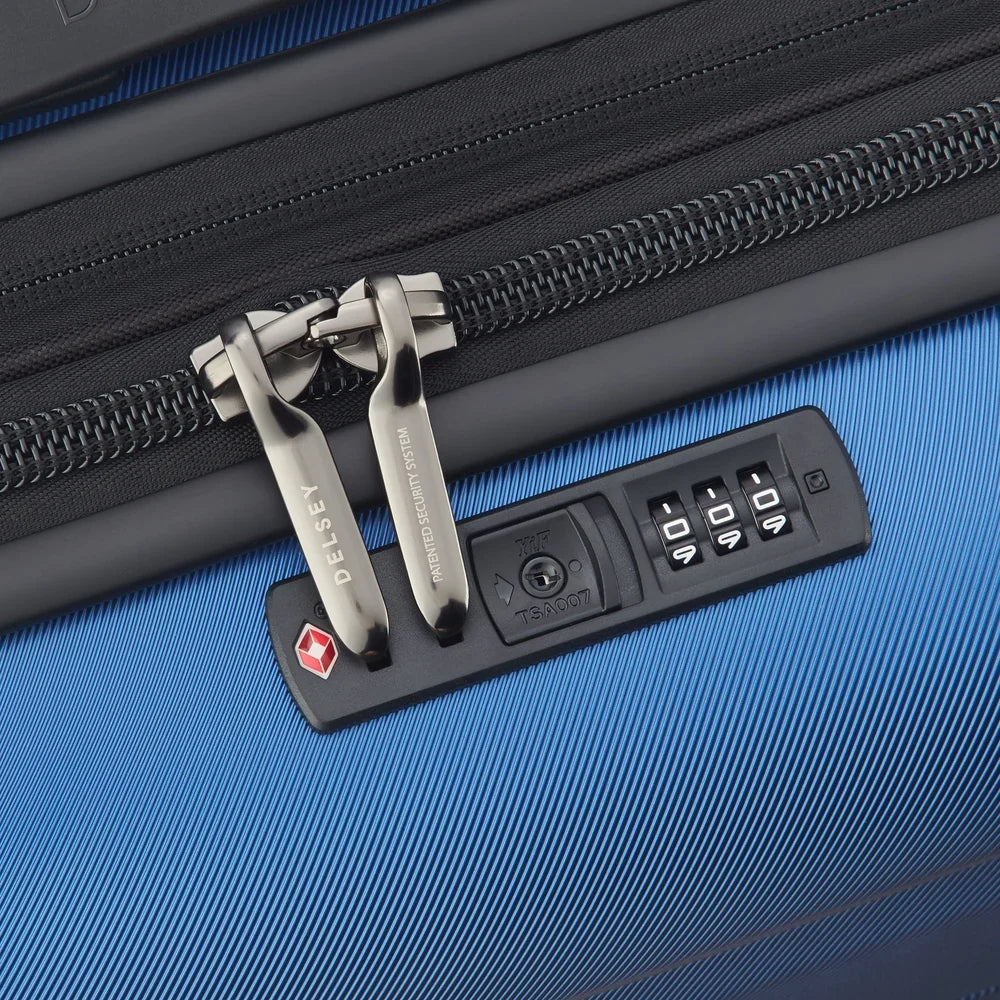 COMETE 4 Suitcase Cabin slim Expandable 55 CM LIGHT BLUE Promotional Price