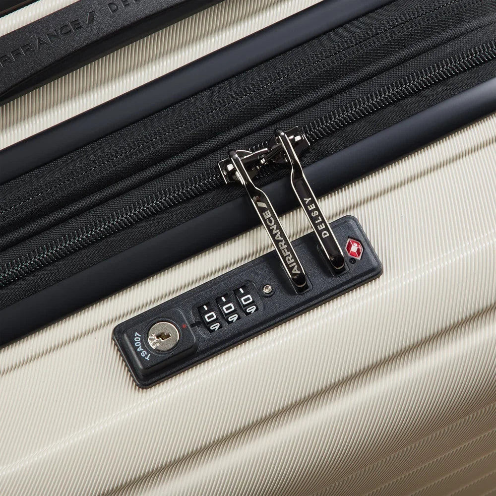 ELEGANCE Suitcase Cabin Expandable 55 CM IVORY Promotional Price