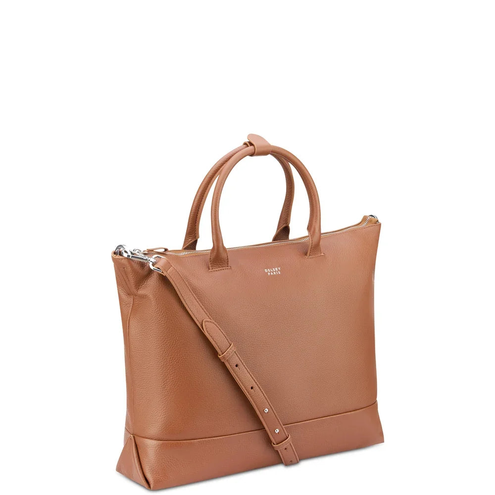 LE CUIR GRAINE Tote Bag 34 CM BLACK Promotional Price