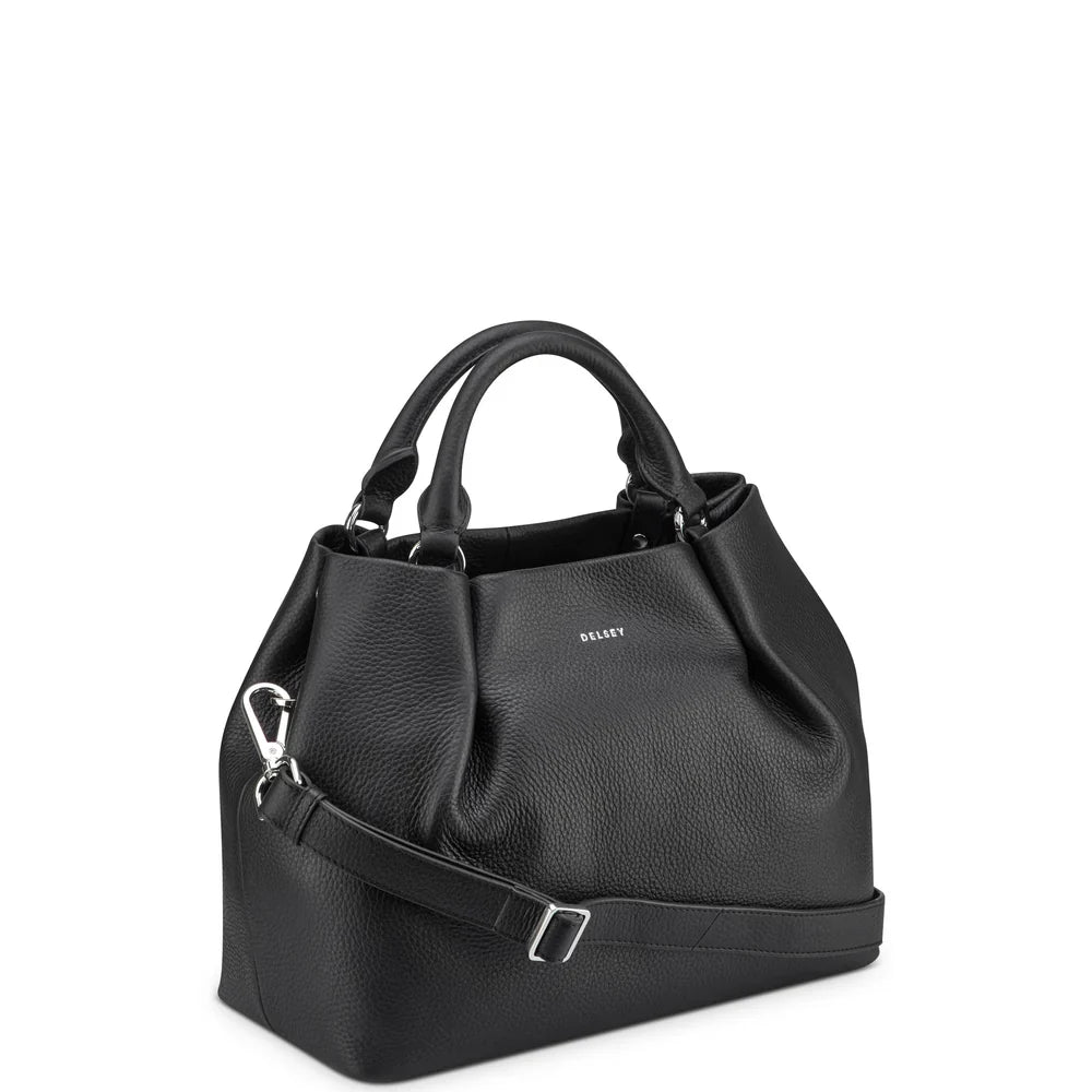 LE CUIR GRAINE Hand Bag BLACK Promotional Price