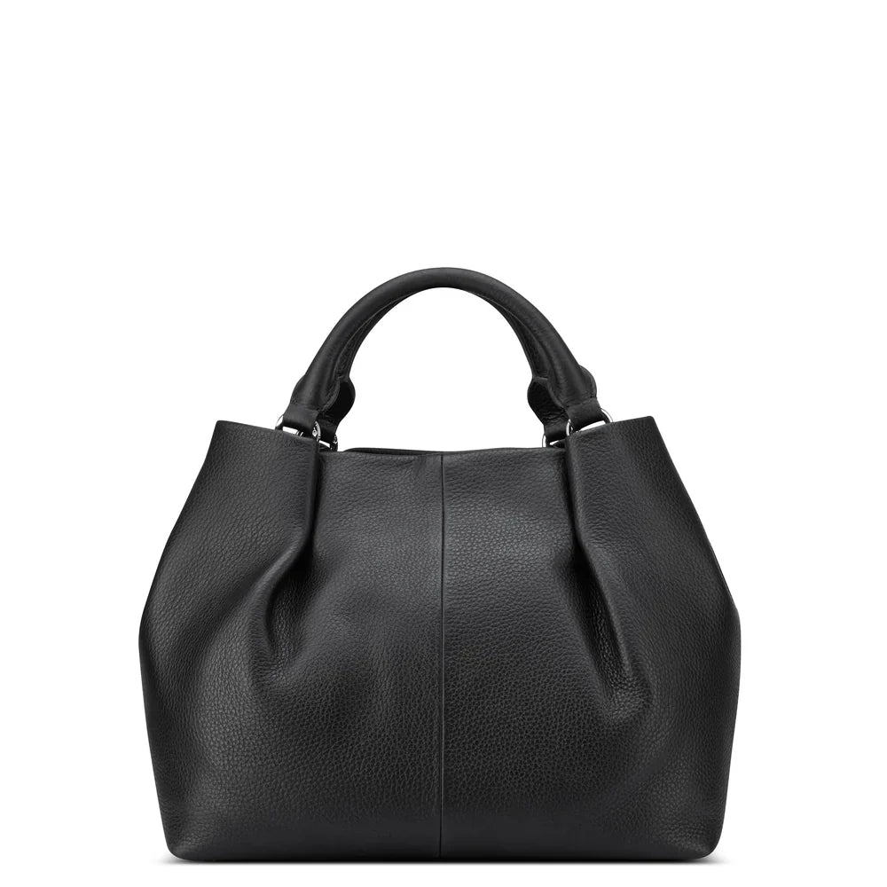 LE CUIR GRAINE Hand Bag BLACK Promotional Price