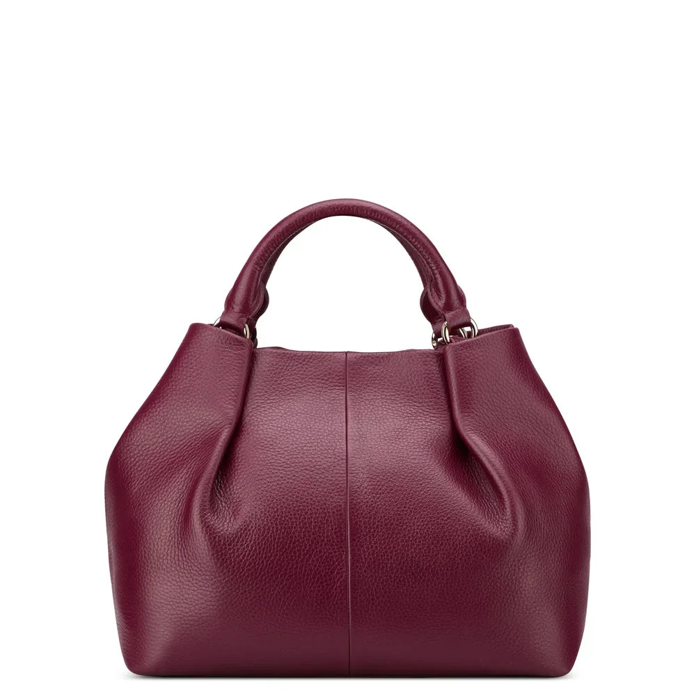 LE CUIR GRAINE Hand Bag BLACK Promotional Price