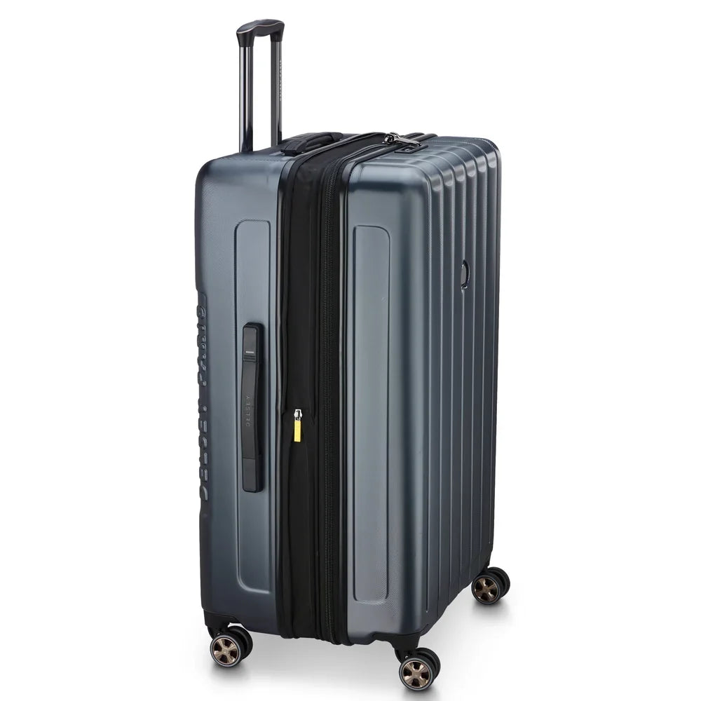 LONGITUDE Expandable Extra Large Suitcase Check-In 81 CM BLUE Promotional Price