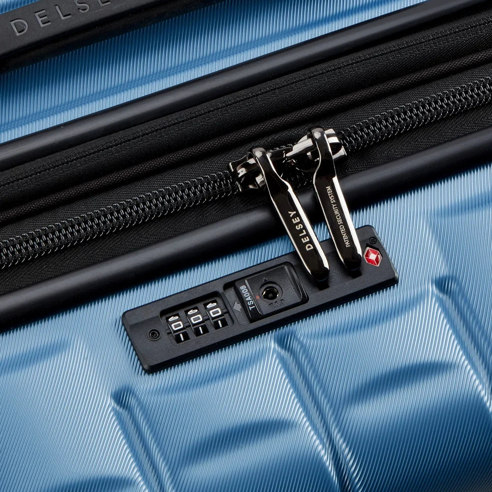 LONGITUDE Expandable Extra Large Suitcase Check-In 81 CM BLUE Promotional Price
