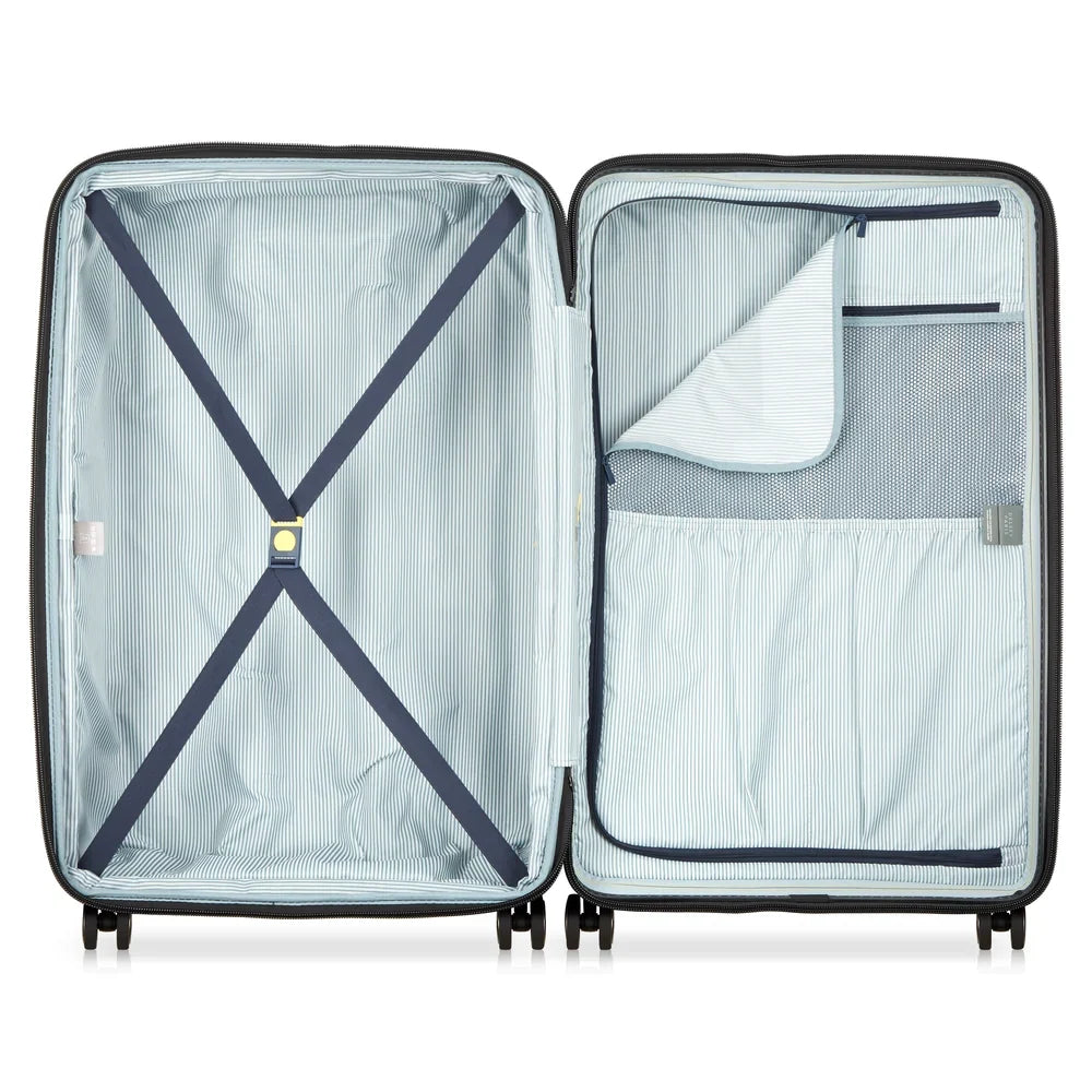 LONGITUDE Expandable Extra Large Suitcase Check-In 81 CM BLUE Promotional Price