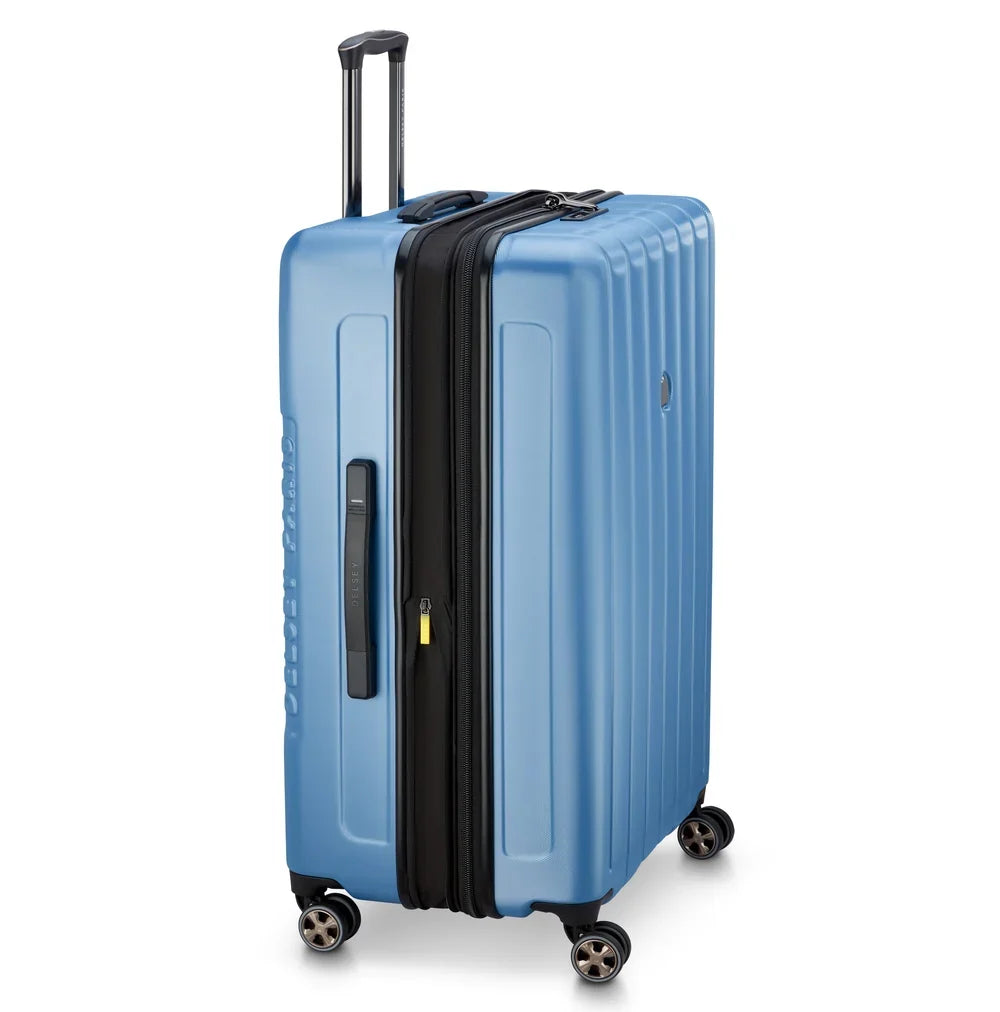 LONGITUDE Expandable Extra Large Suitcase Check-In 81 CM BLUE Promotional Price