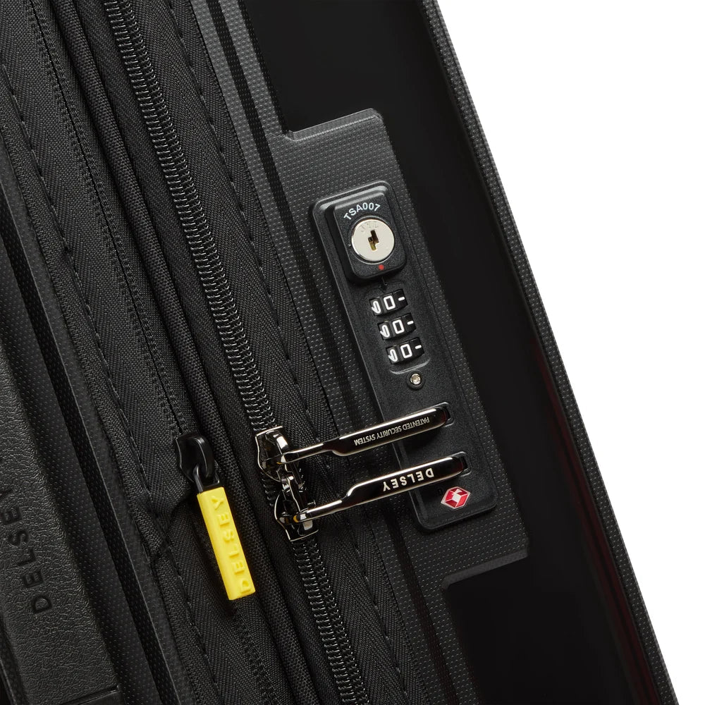 LUTECE SE Suitcase Cabin Expandable 55 CM BLACK Promotional Price