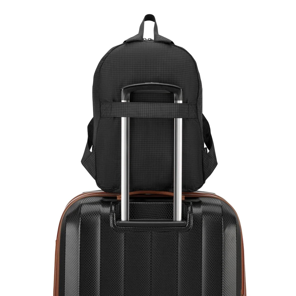 TRAVEL ACCESSORIES Foldable Backpack 17 L BLACK Promotional Price