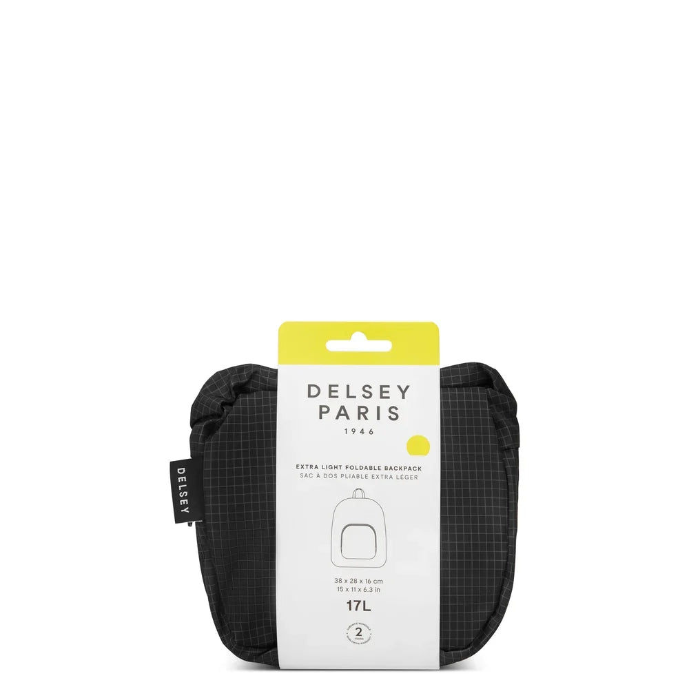 TRAVEL ACCESSORIES Foldable Backpack 17 L BLACK Promotional Price