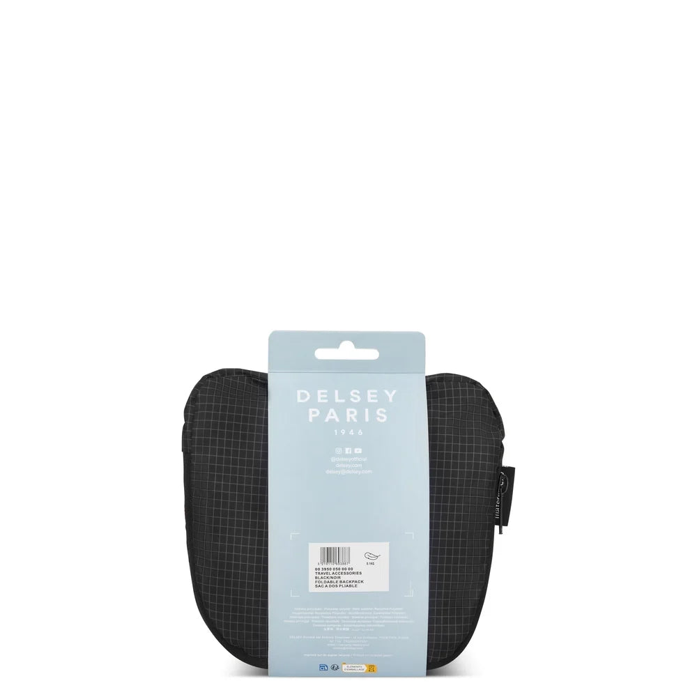 TRAVEL ACCESSORIES Foldable Backpack 17 L BLACK Promotional Price